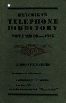Telephone directory front cover